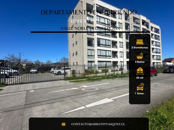 Arriendo Departamento en Valle Noble