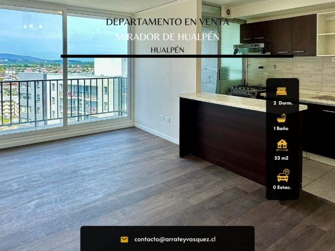 Venta Departamento Mirador de Hualpén